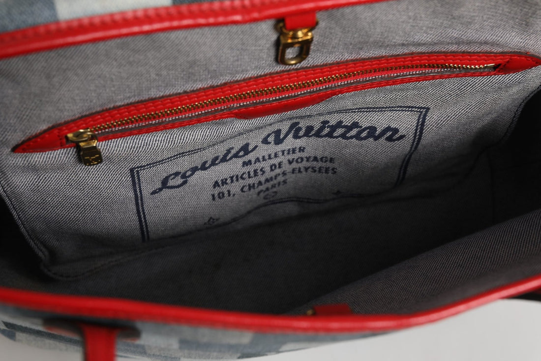 Louis Vuitton Neverfull Patchwork Monogram Denim Tote Bag - RIMODA