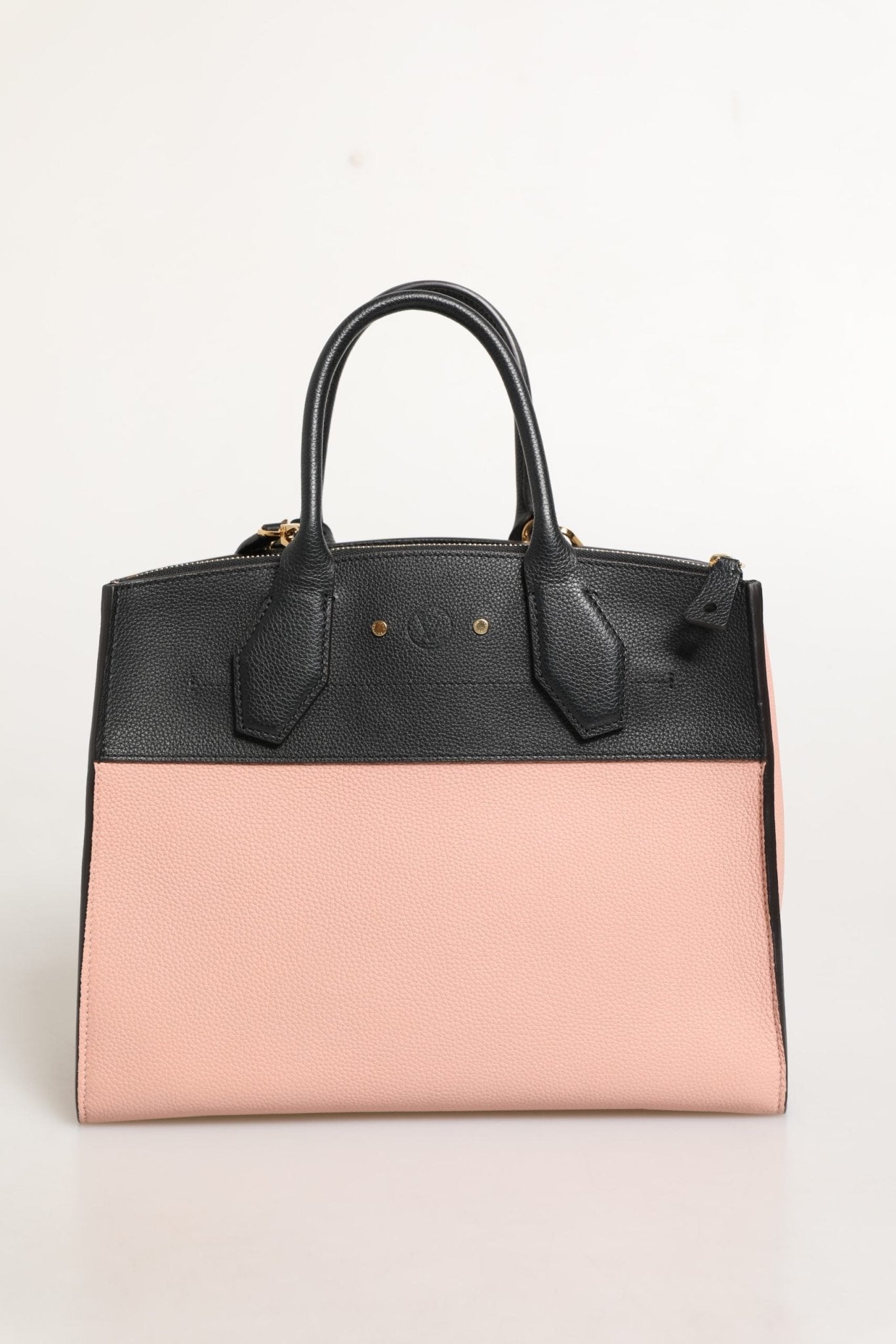 Louis Vuitton Pink and Black Leather City Steamer Leather Handbag - RIMODA