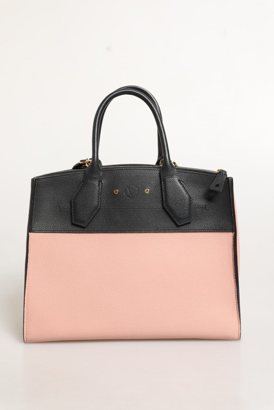 Louis Vuitton Pink and Black Leather City Steamer Leather Handbag - RIMODA