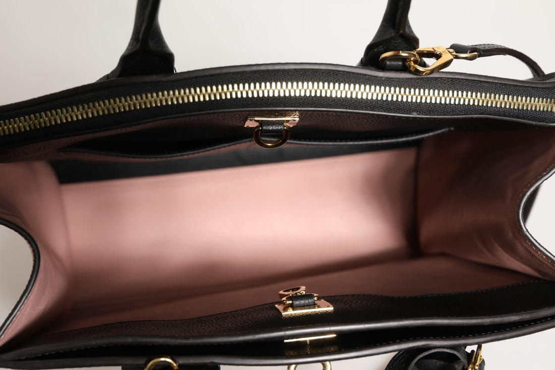 Louis Vuitton Pink and Black Leather City Steamer Leather Handbag - RIMODA