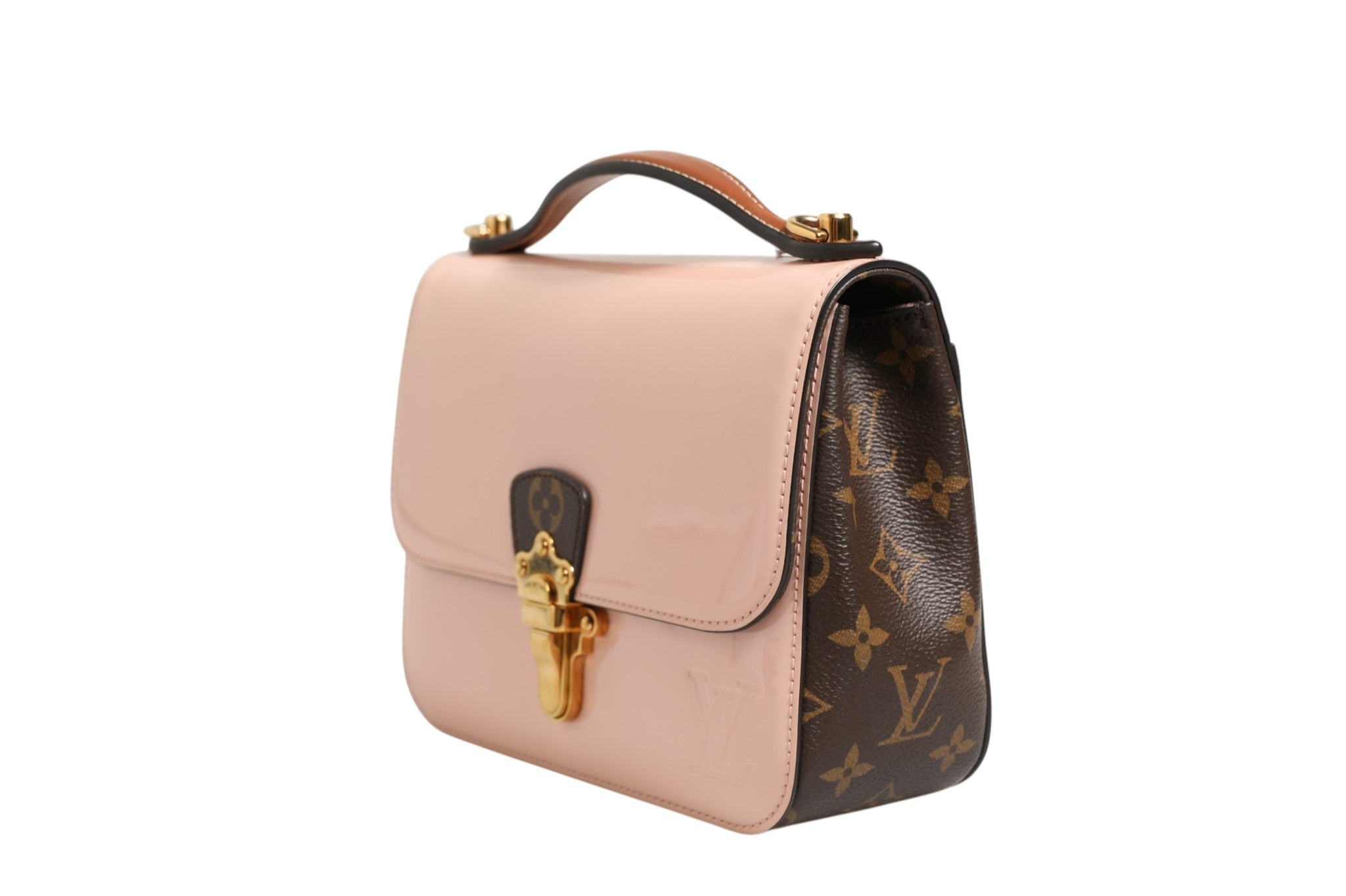 Louis Vuitton Pink Vernis and Monogram Canvas Cherrywood BB Shoulder Bag - RIMODA