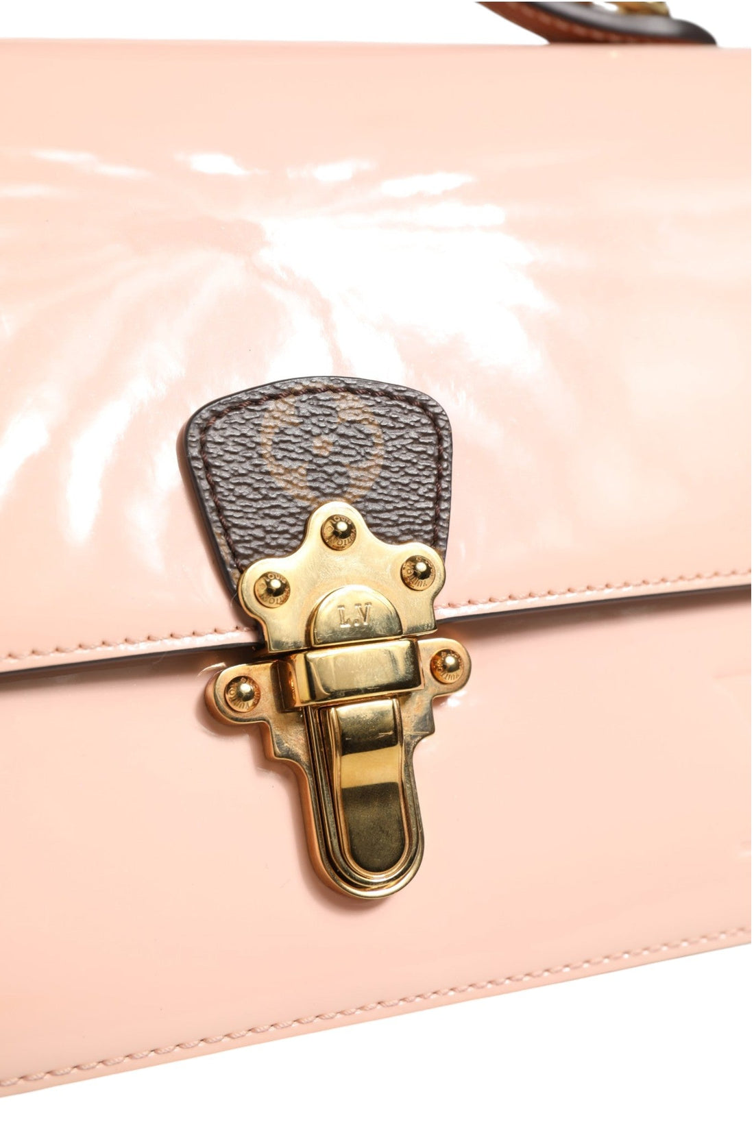 Louis Vuitton Pink Vernis and Monogram Canvas Cherrywood BB Shoulder Bag - RIMODA