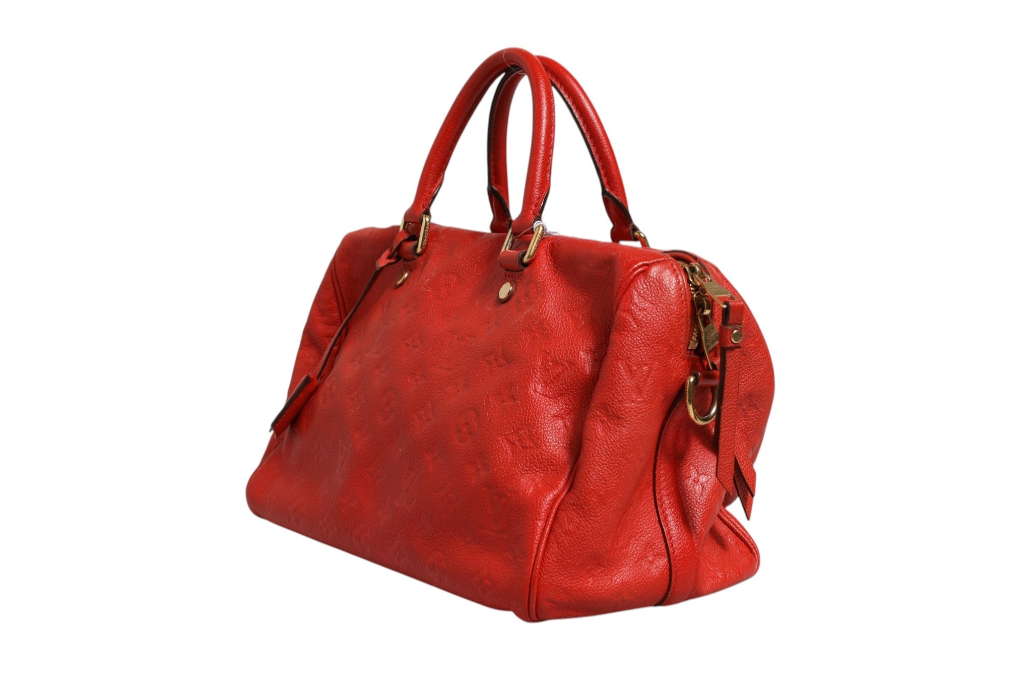Louis Vuitton Red Monogram Empreinte Speedy Bandouliere 30 - RIMODA