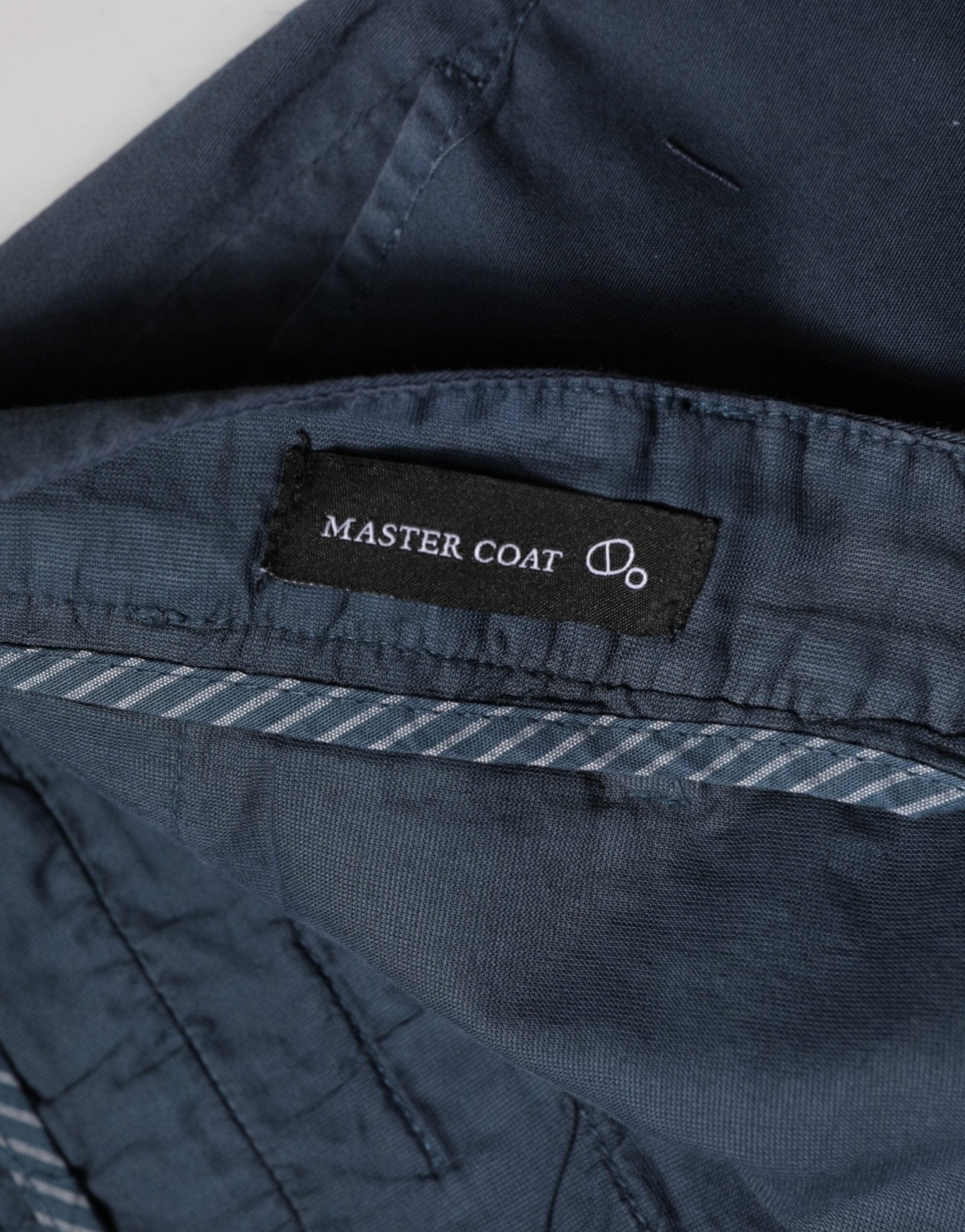 Master Coat Blue Skinny Fit Mid Waist Men Chino Trouser Pants - RIMODA