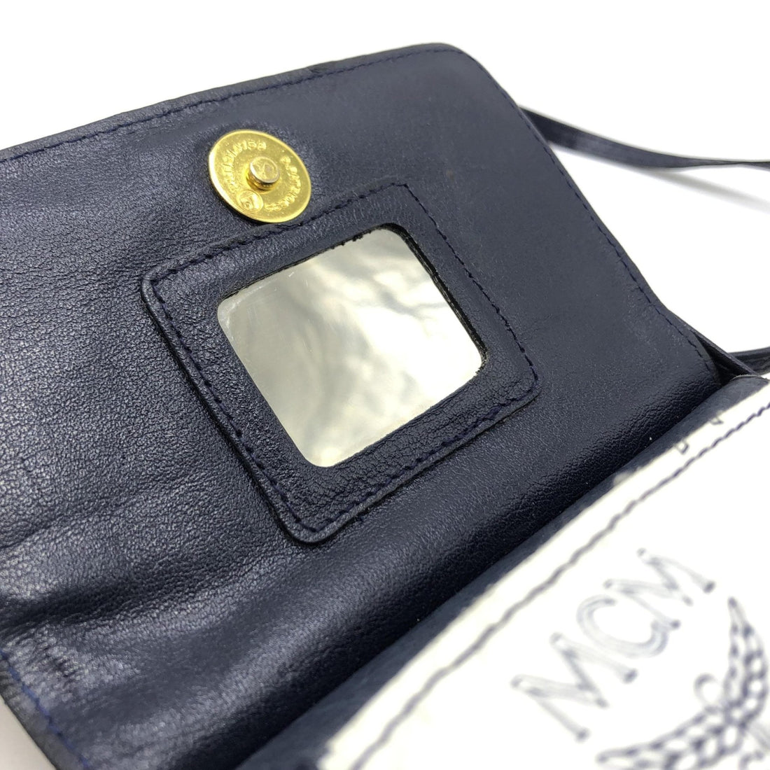 MCM Mini Crossbody Bag White Visetos - RIMODA