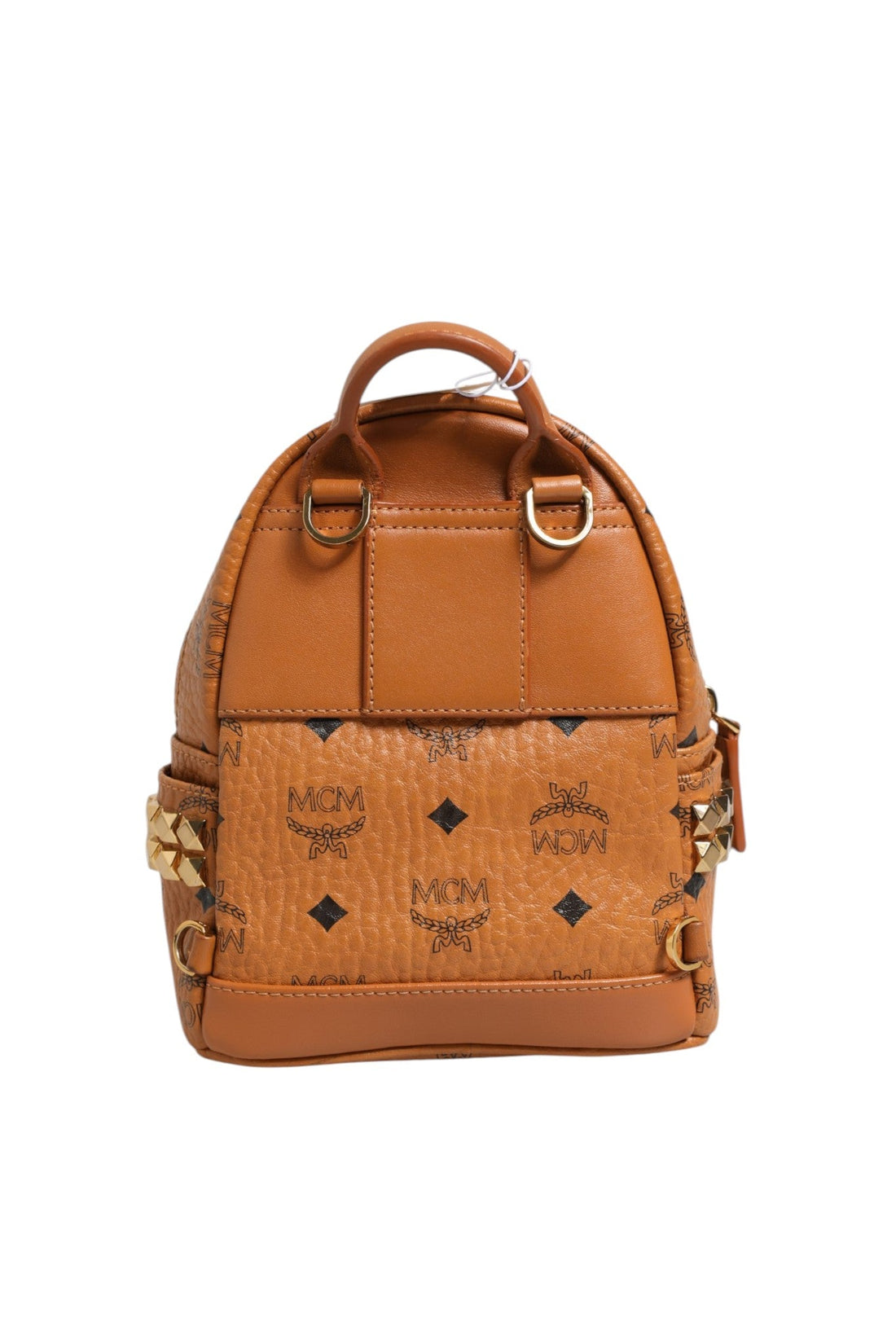 MCM Stark Mini Backpack in Visetos Cognac - RIMODA