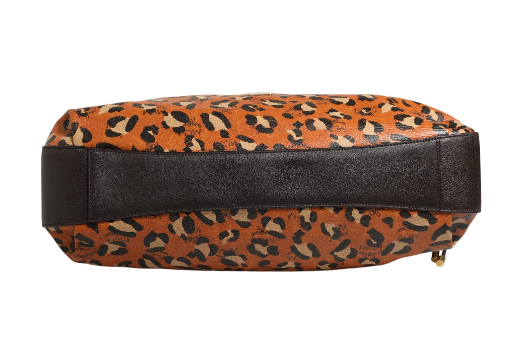 MCM Visetos Leopard Aren Medium Shopper Tote - RIMODA