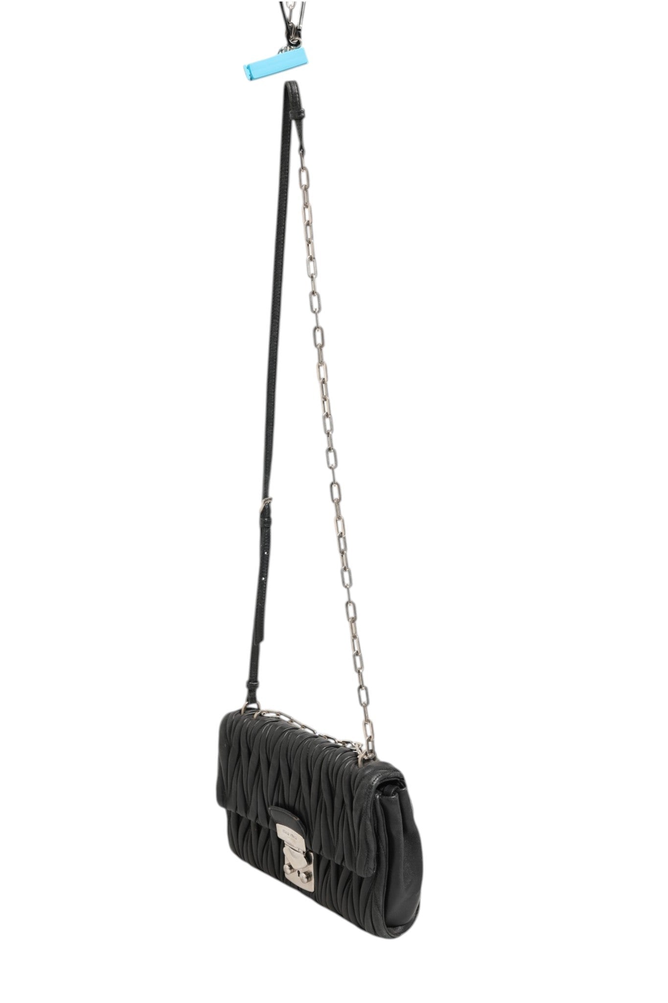 Miu Miu Confidential Matelasse Leather Flap Shoulder Bag - RIMODA