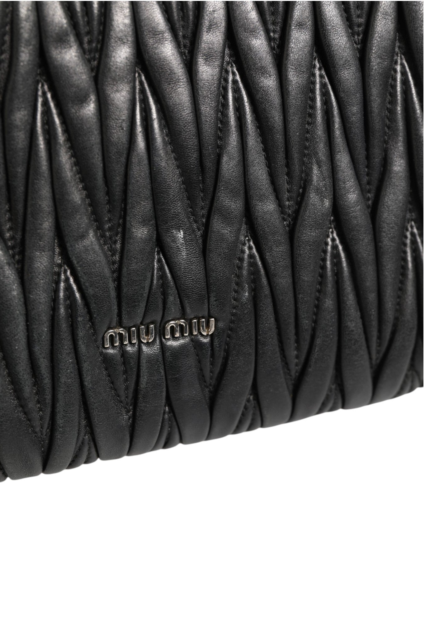 Miu Miu Confidential Matelasse Leather Flap Shoulder Bag - RIMODA