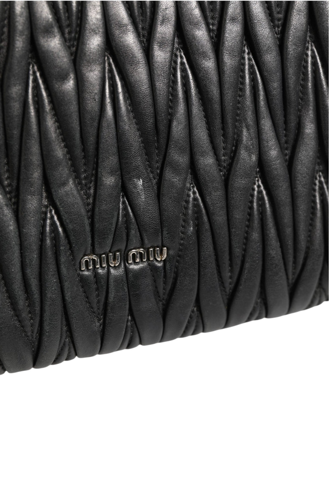 Miu Miu Confidential Matelasse Leather Flap Shoulder Bag - RIMODA