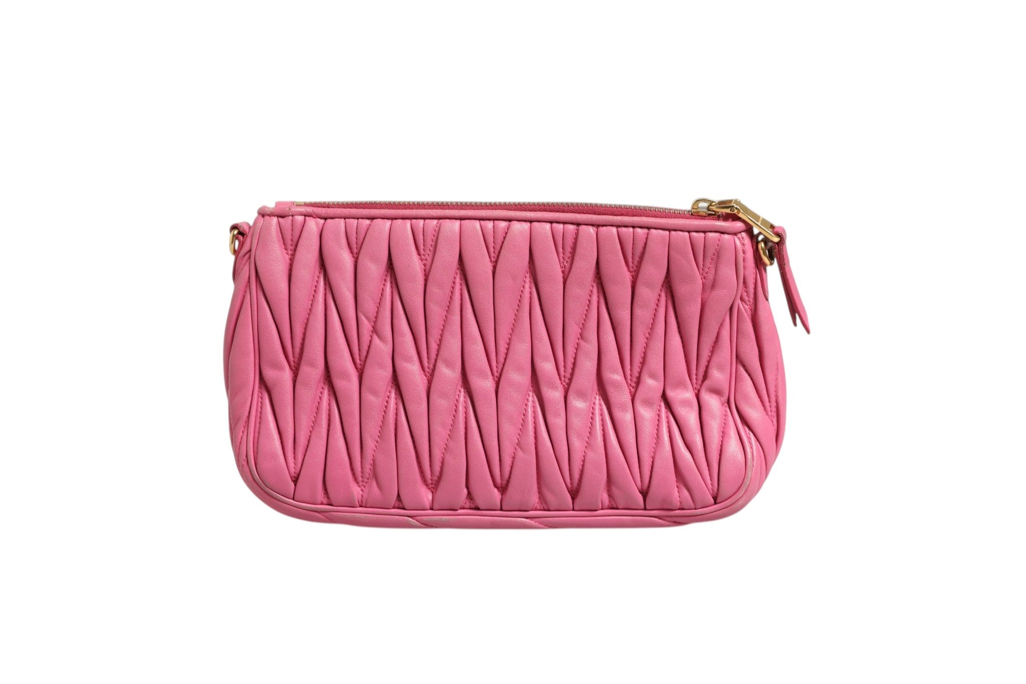 Miu Miu Matelassé Leather Shoulder Bag - RIMODA