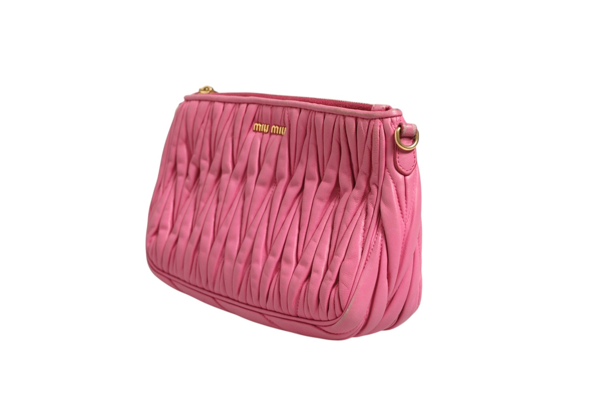 Miu Miu Matelassé Leather Shoulder Bag - RIMODA
