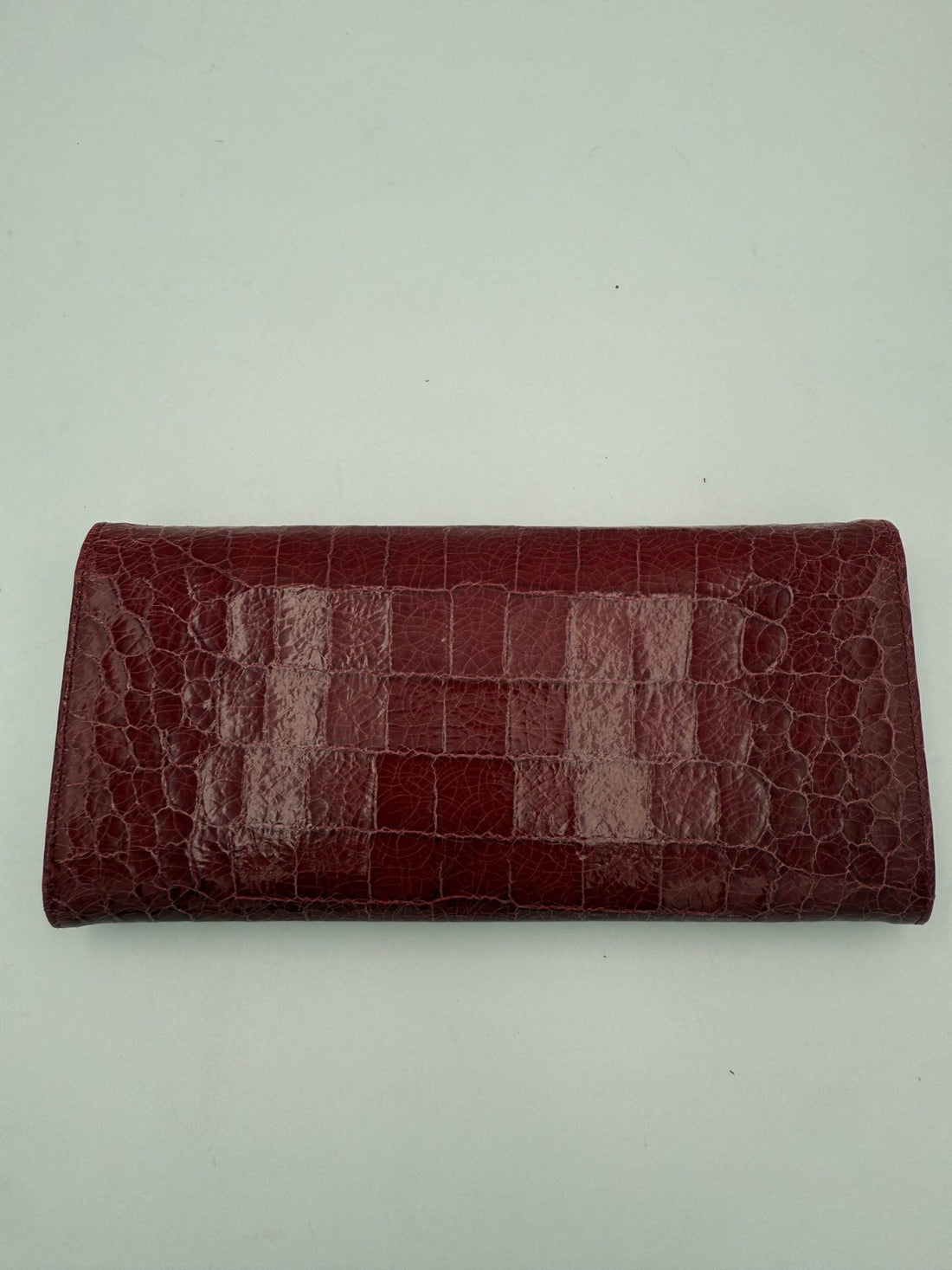 Miu Miu MIU MIU Rosso Crocodile Print Leather Wallet - RIMODA