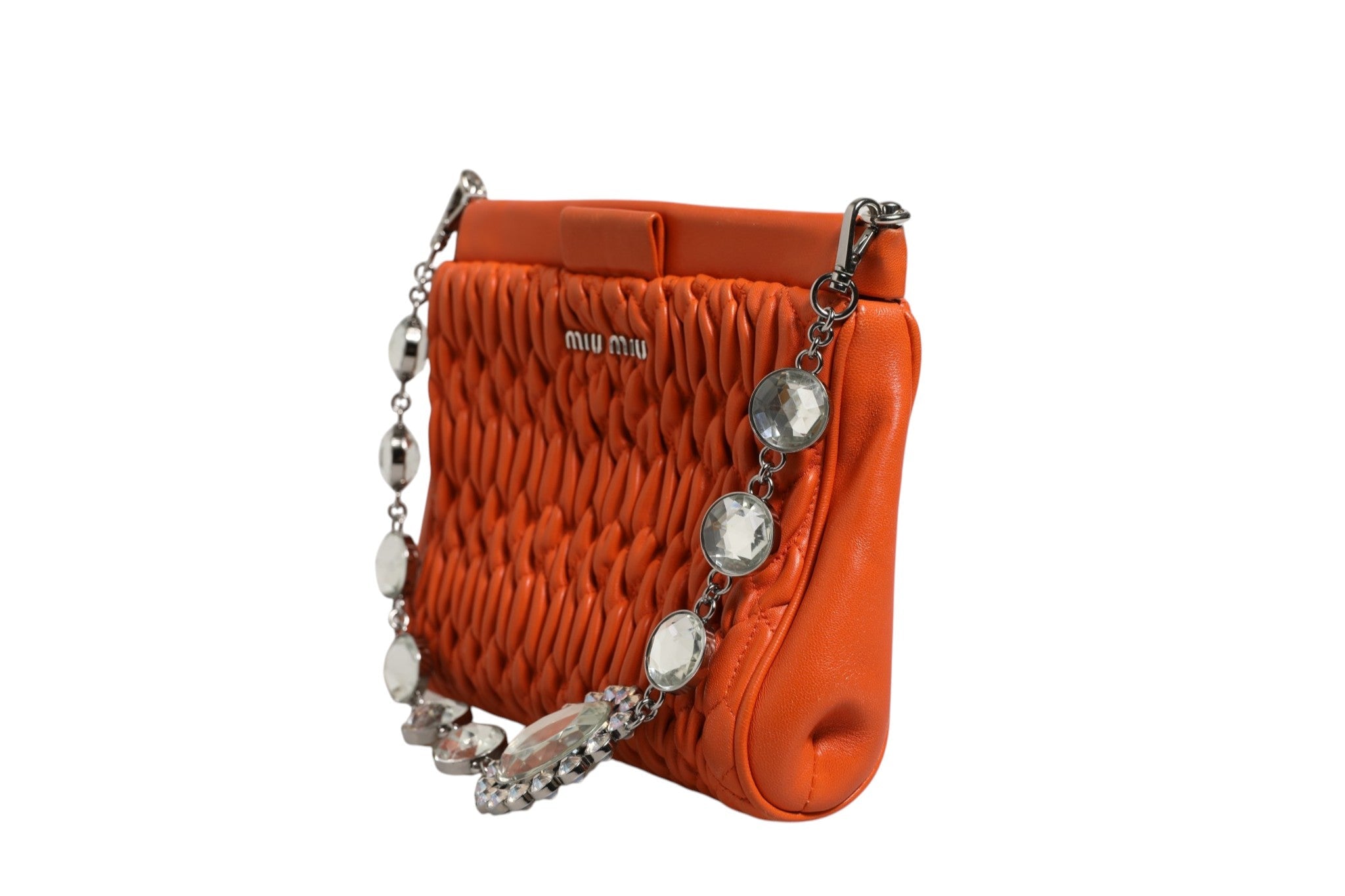 Miu Miu Orange crystal crossbodybag - RIMODA