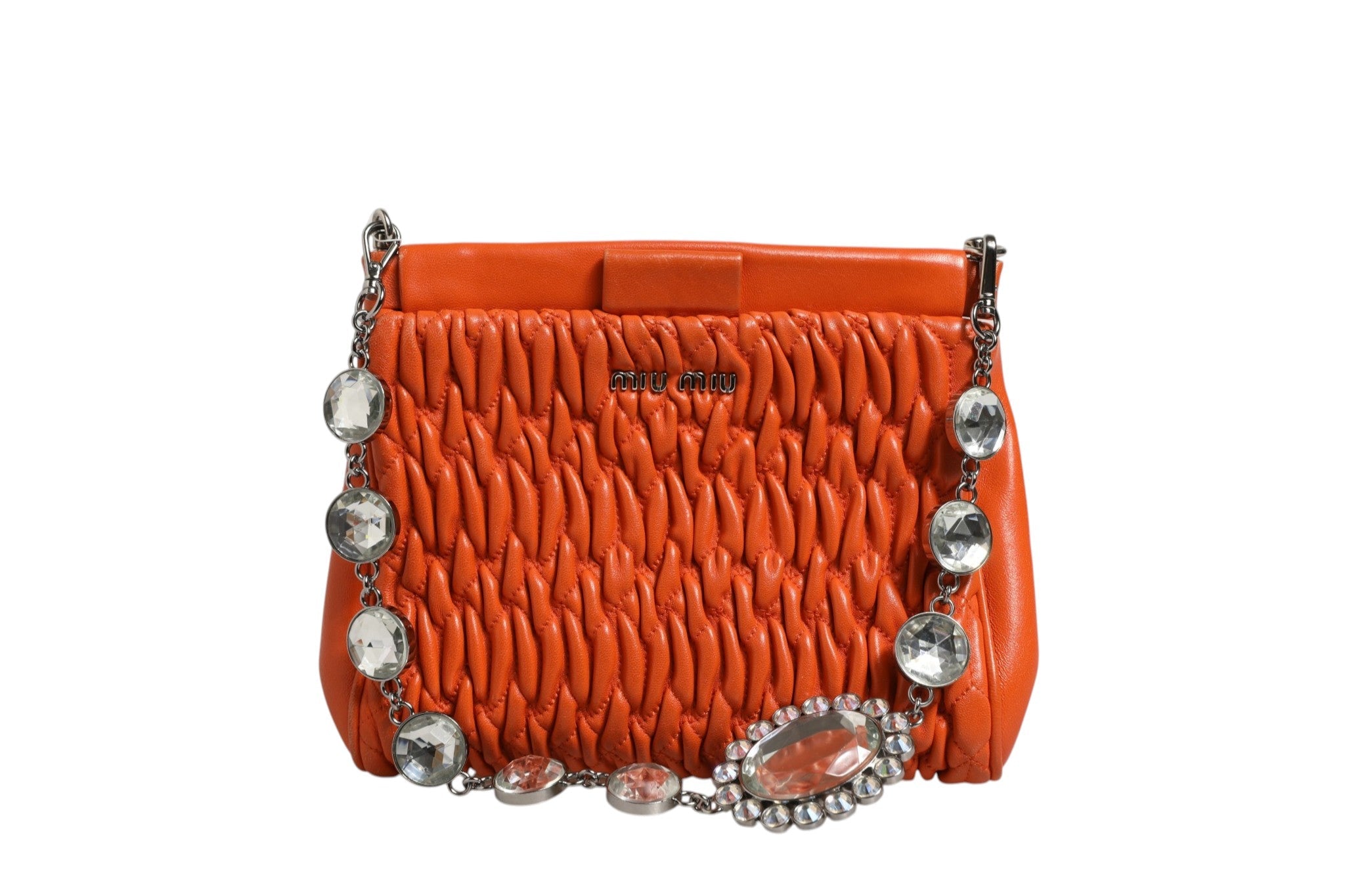 Miu Miu Orange crystal crossbodybag - RIMODA