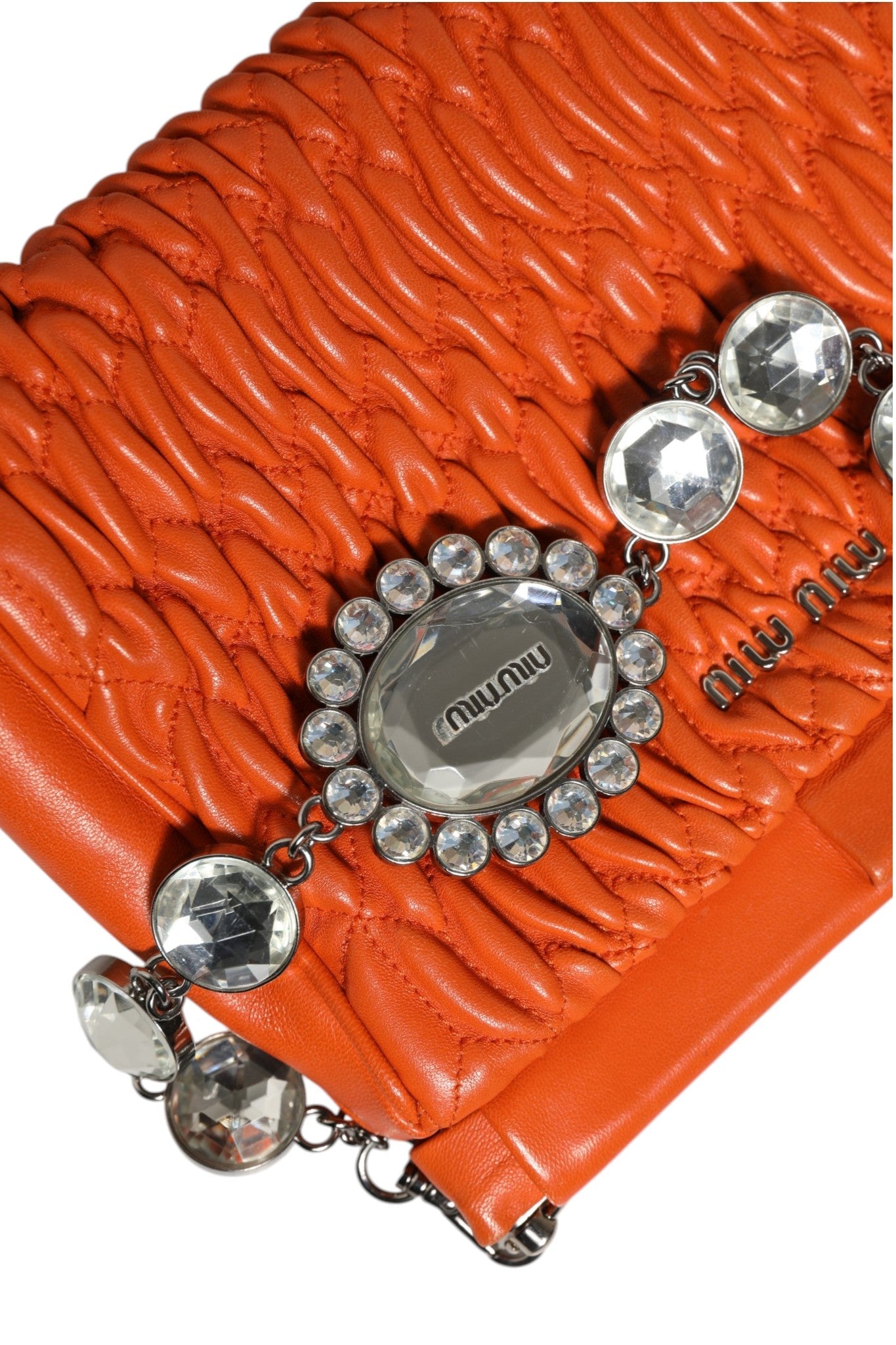 Miu Miu Orange crystal crossbodybag - RIMODA