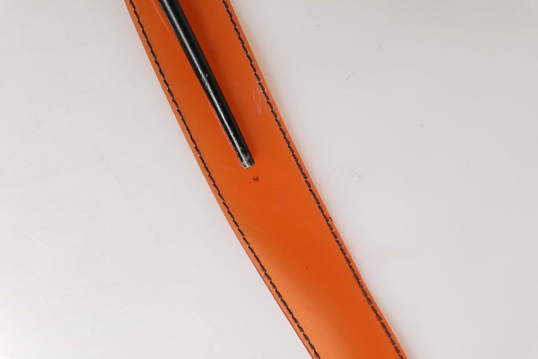 Miu Miu Orange PVC Waist Women Cintura Square Buckle Belt - RIMODA