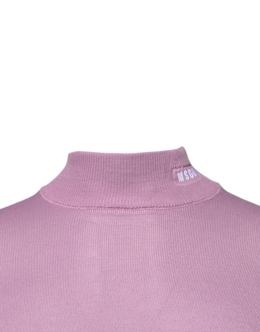 MSGM Purple Wool Knit Turtle Neck Long Sleeve Pullover Sweater - RIMODA
