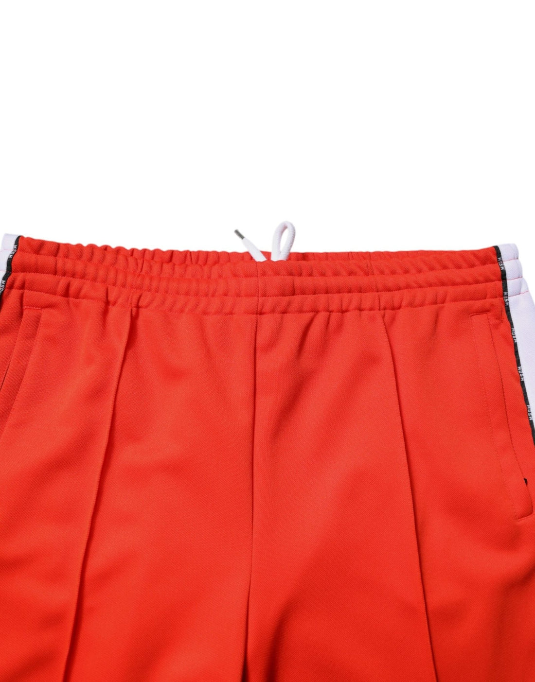 MSGM Red White Mid Waist Men Jogger Sweatpants Pants - RIMODA