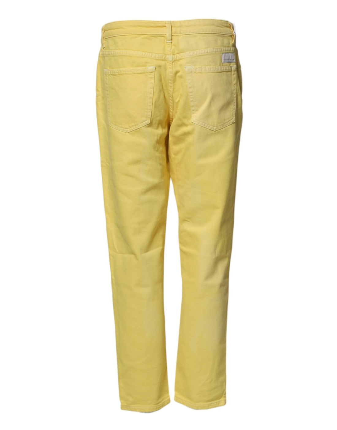 Nine In The Morning Yellow Tapered Mid Waist Denim Trouser Jeans - RIMODA
