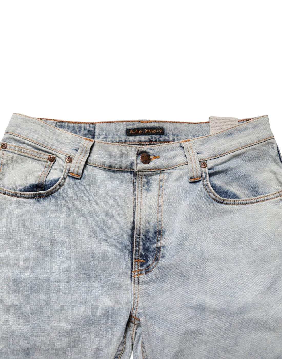 Nudie Jeans Light Blue Cotton Stretch Skinny Fit Men Denim Trouser JEANS - RIMODA