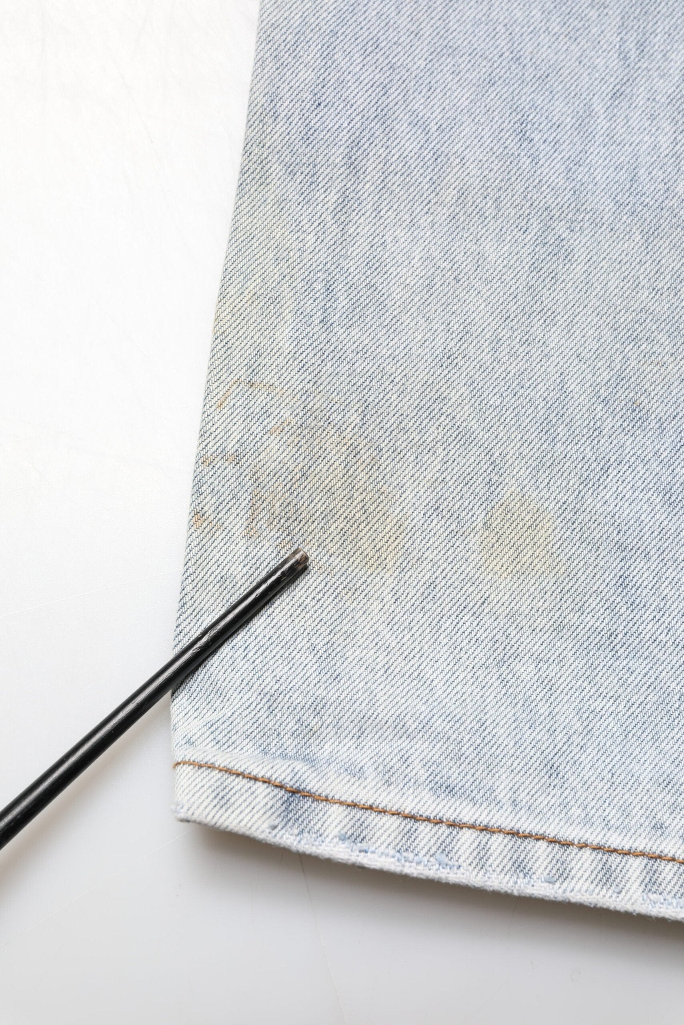 One Teaspoon Light Blue Tattered Mid Waist Straight Denim Jeans - RIMODA
