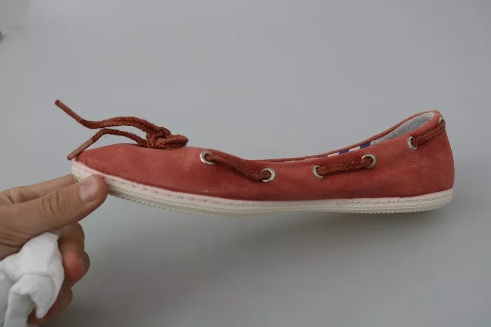 Pantofola D'Oro Coral Suede Lace Bow Loafers Ballet Flat Shoes - RIMODA