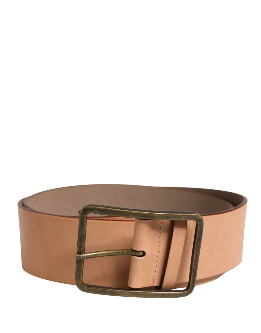 Patrizia Pepe Beige Genuine Leather Wide Waist Metal Buckle Belt - RIMODA