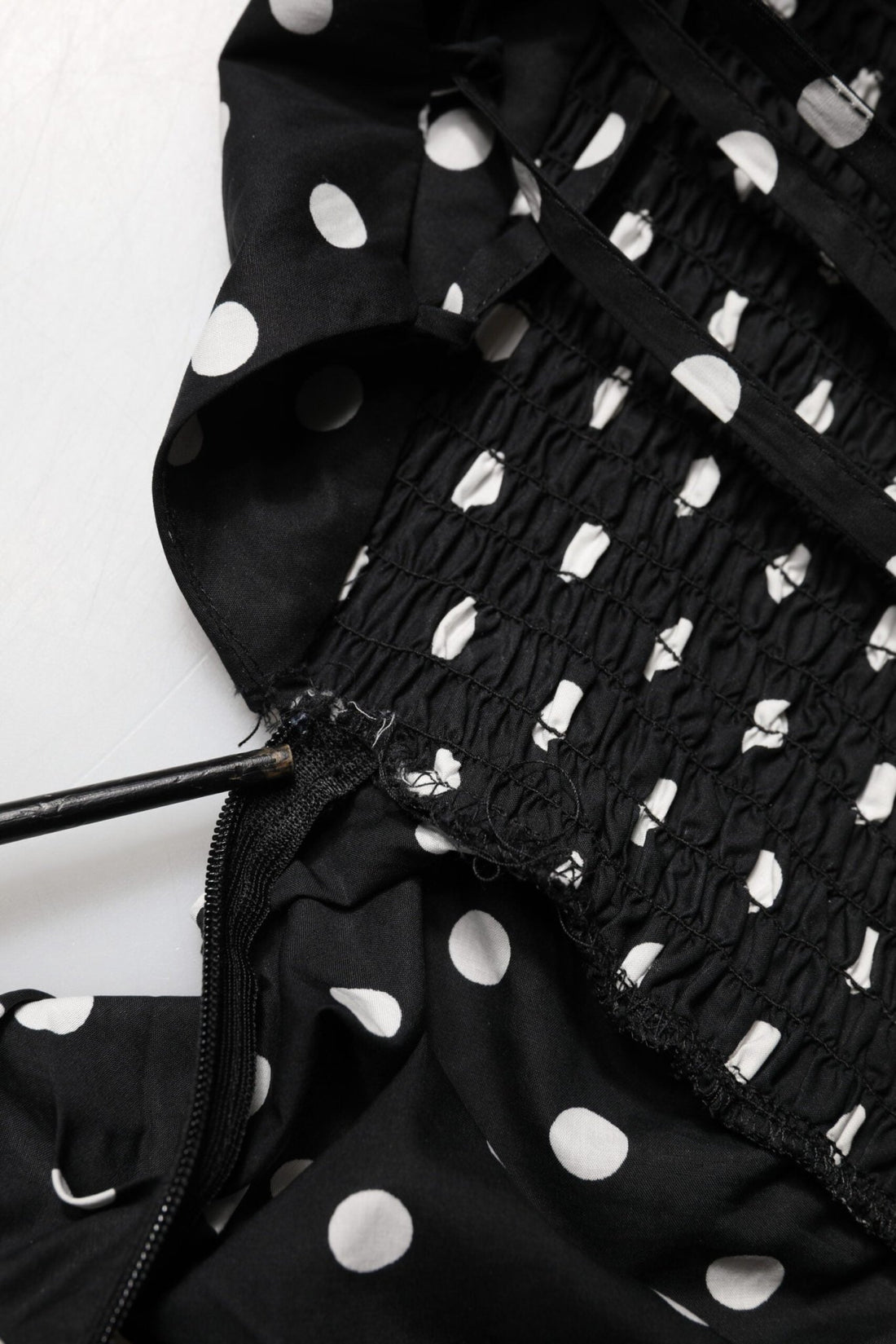 Patrizia Pepe Black White Polka Dot Short Sleeves Mini Dress - RIMODA