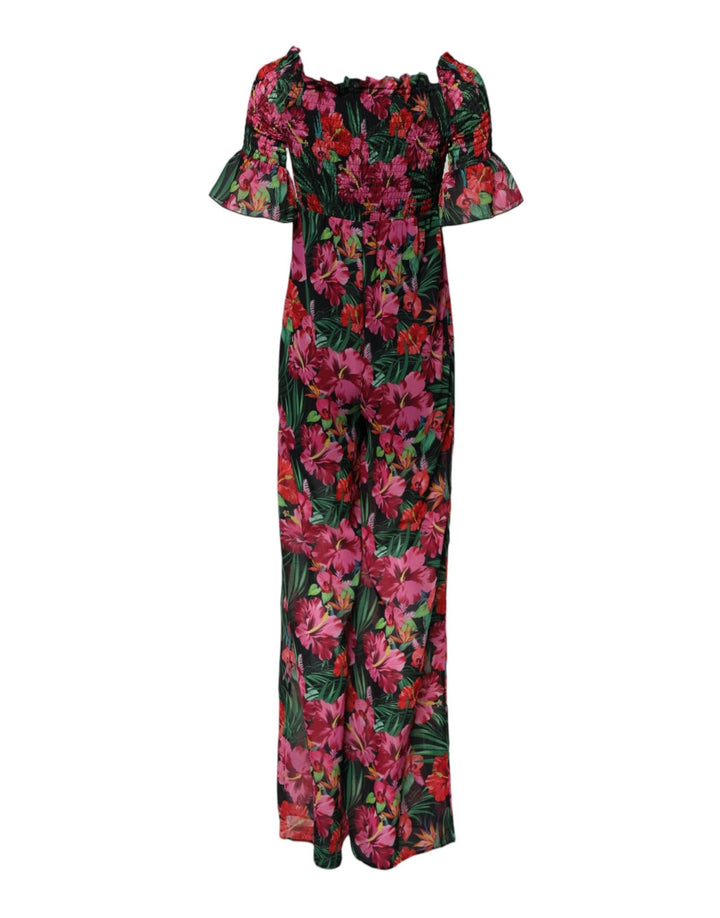 Patrizia Pepe Multicolor Floral Print Overall Jumpsuit Dress - RIMODA