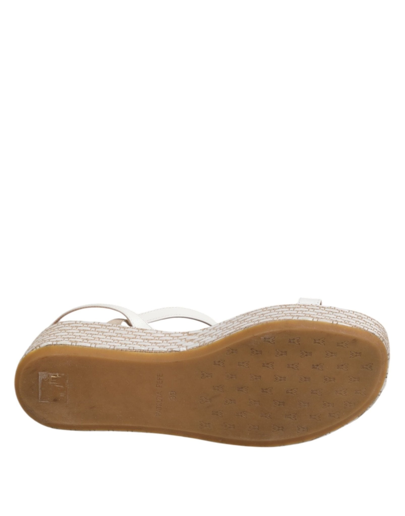 Patrizia Pepe White Espadrilles Ankle Strap Sandals Shoes - RIMODA