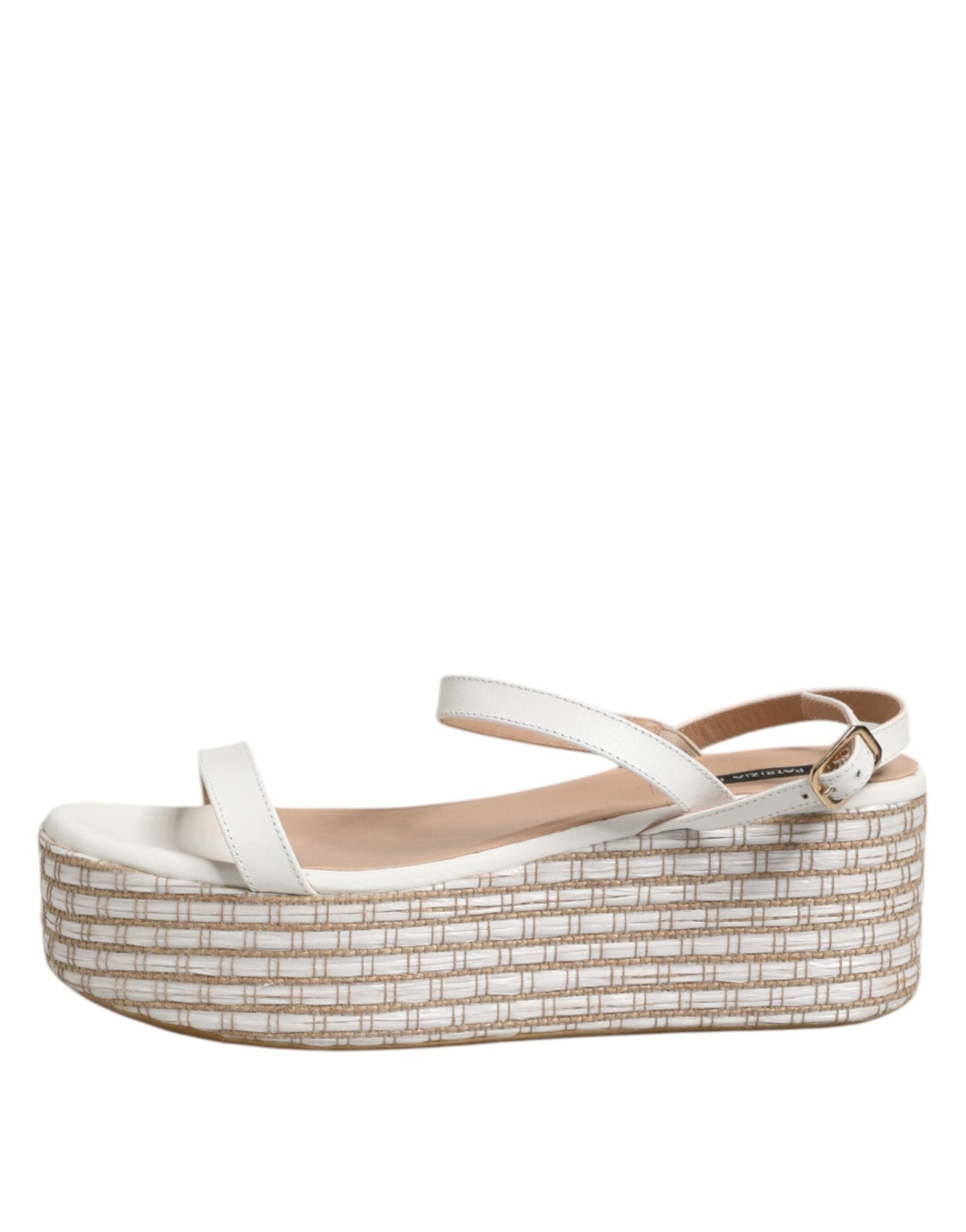 Patrizia Pepe White Espadrilles Ankle Strap Sandals Shoes - RIMODA
