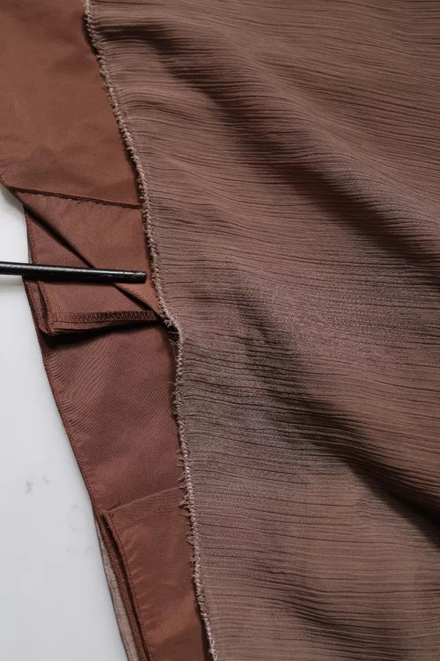 Peserico Brown Sleeveless Deep V-neck A-line Long Maxi Dress - RIMODA