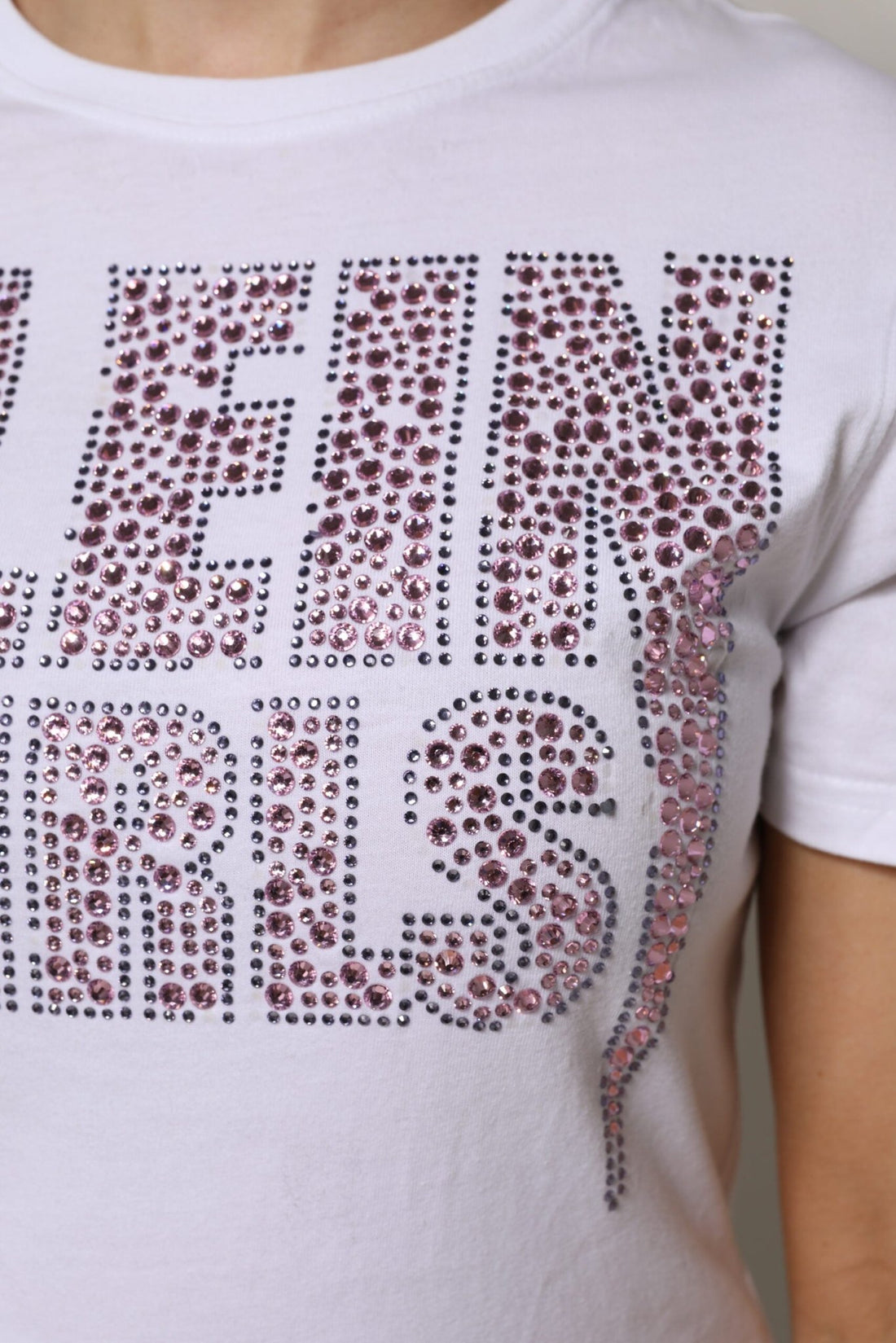 Philipp Plein White Embellished CrewNeck Short Sleeve T-shirt - RIMODA