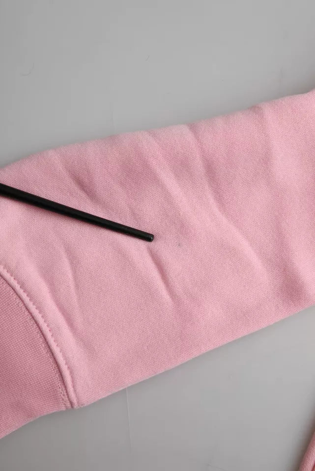 Philippe Model Pink Cotton Logo Print Long Sleeves Pullover Sweater - RIMODA