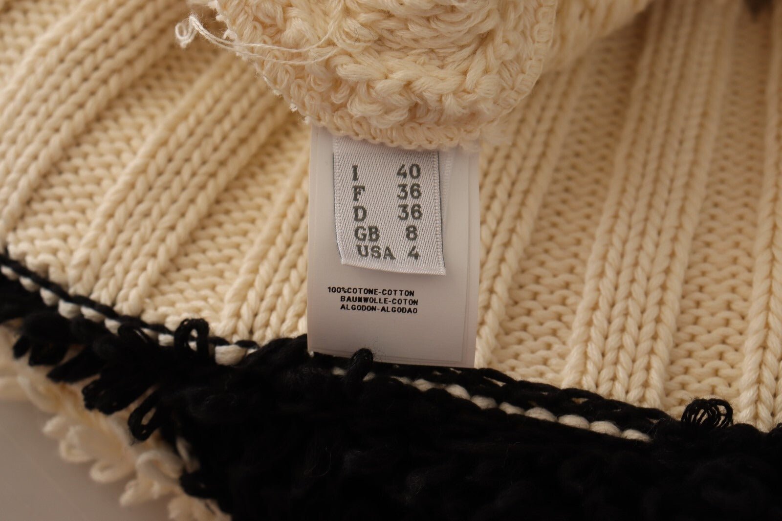 Philosophy Beige Black Short Sleeve Button Cardigan Sweater - RIMODA