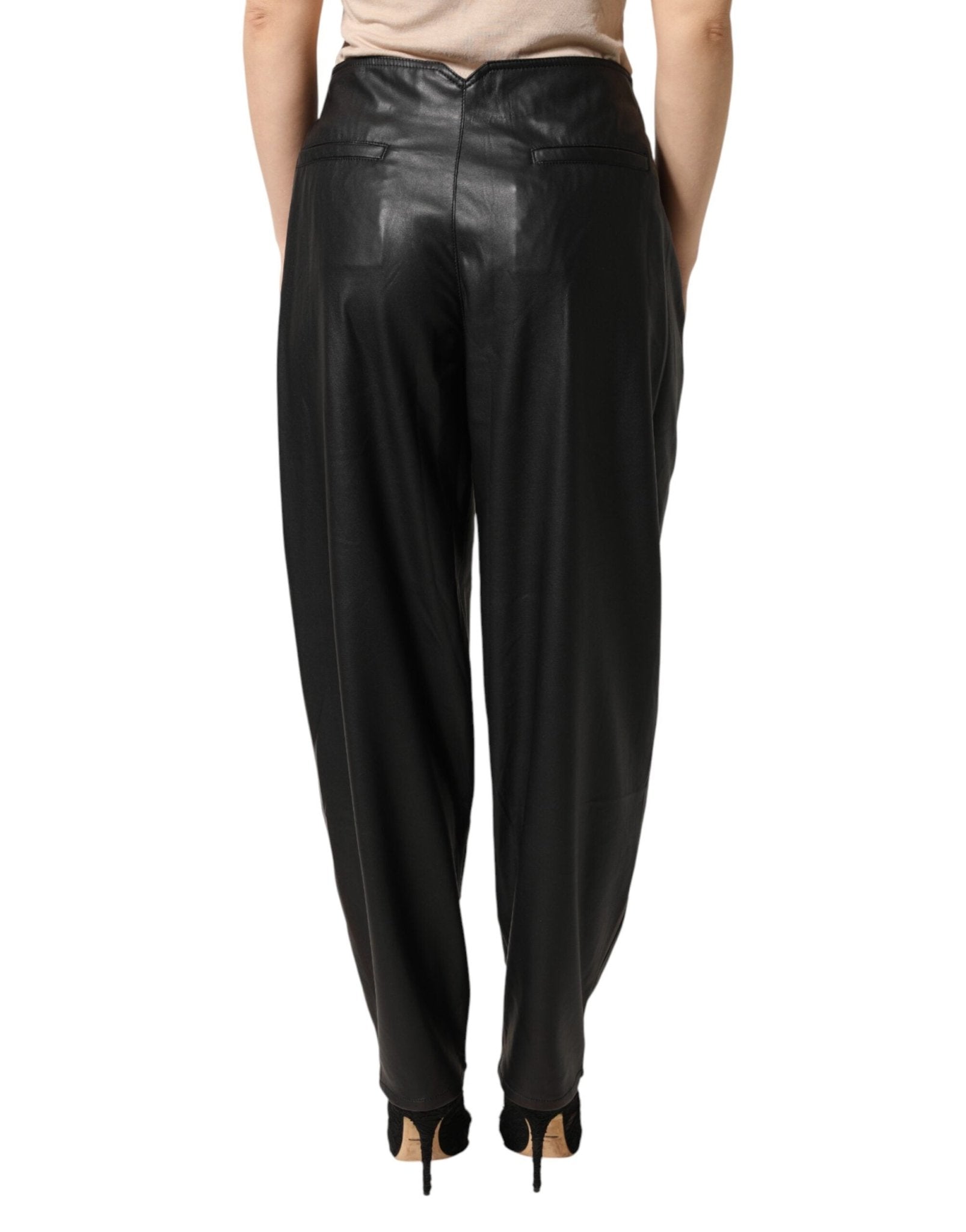 Philosophy di Lorenzo Serafini Black Embellished Tapered Pants - RIMODA