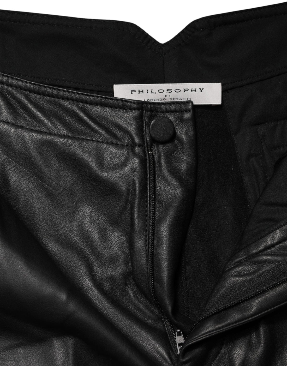 Philosophy di Lorenzo Serafini Black Embellished Tapered Pants - RIMODA