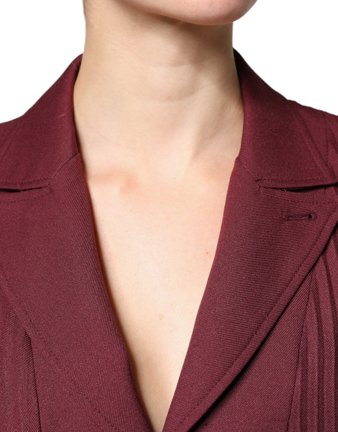 Philosophy Maroon Belted Button Down Dress - RIMODA