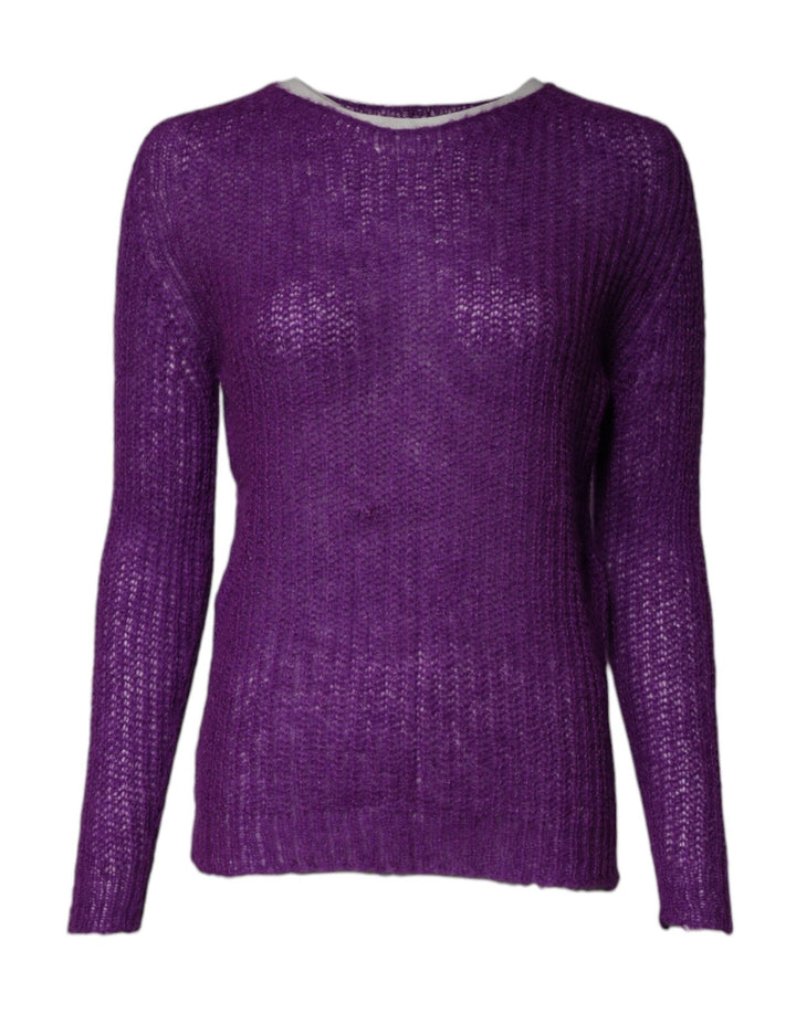 PINK MEMORIES Violet Knitted Long Sleeves Round Neck Sweater - RIMODA