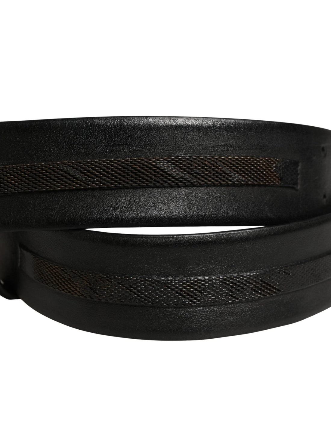 PLEIN SUD Black Leather Gold Metal Buckle Waist Women Belt - RIMODA