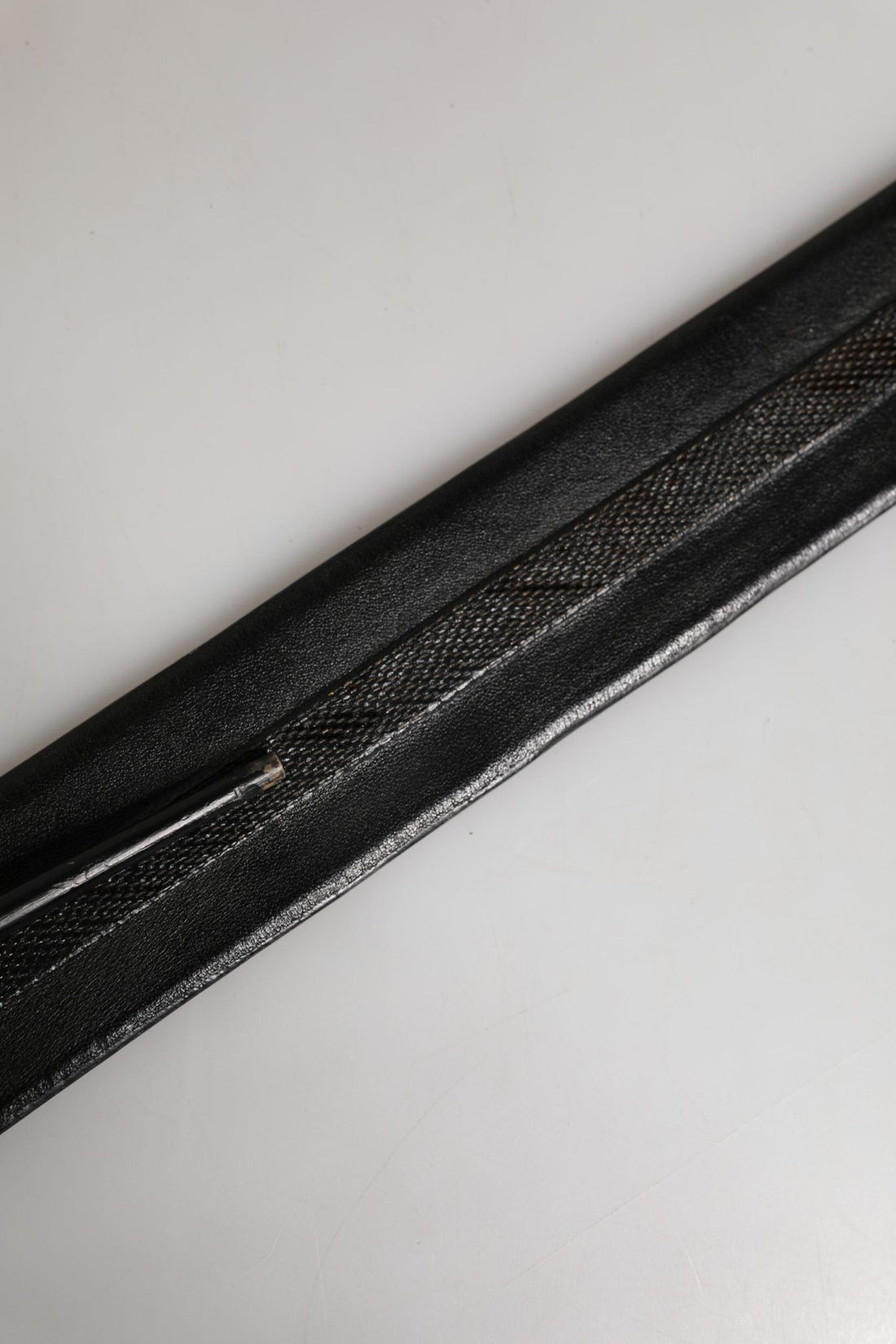 PLEIN SUD Black Leather Gold Metal Buckle Waist Women Belt - RIMODA