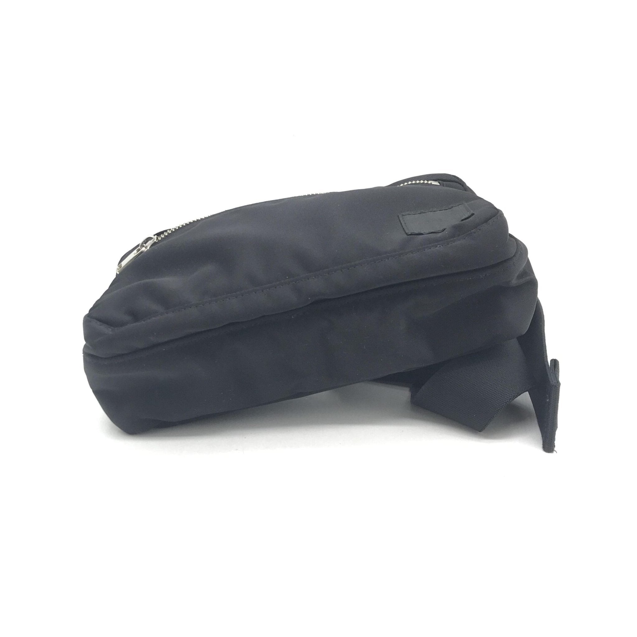 Porter Black Waist Pouch With Zippered Compartments - RIMODA