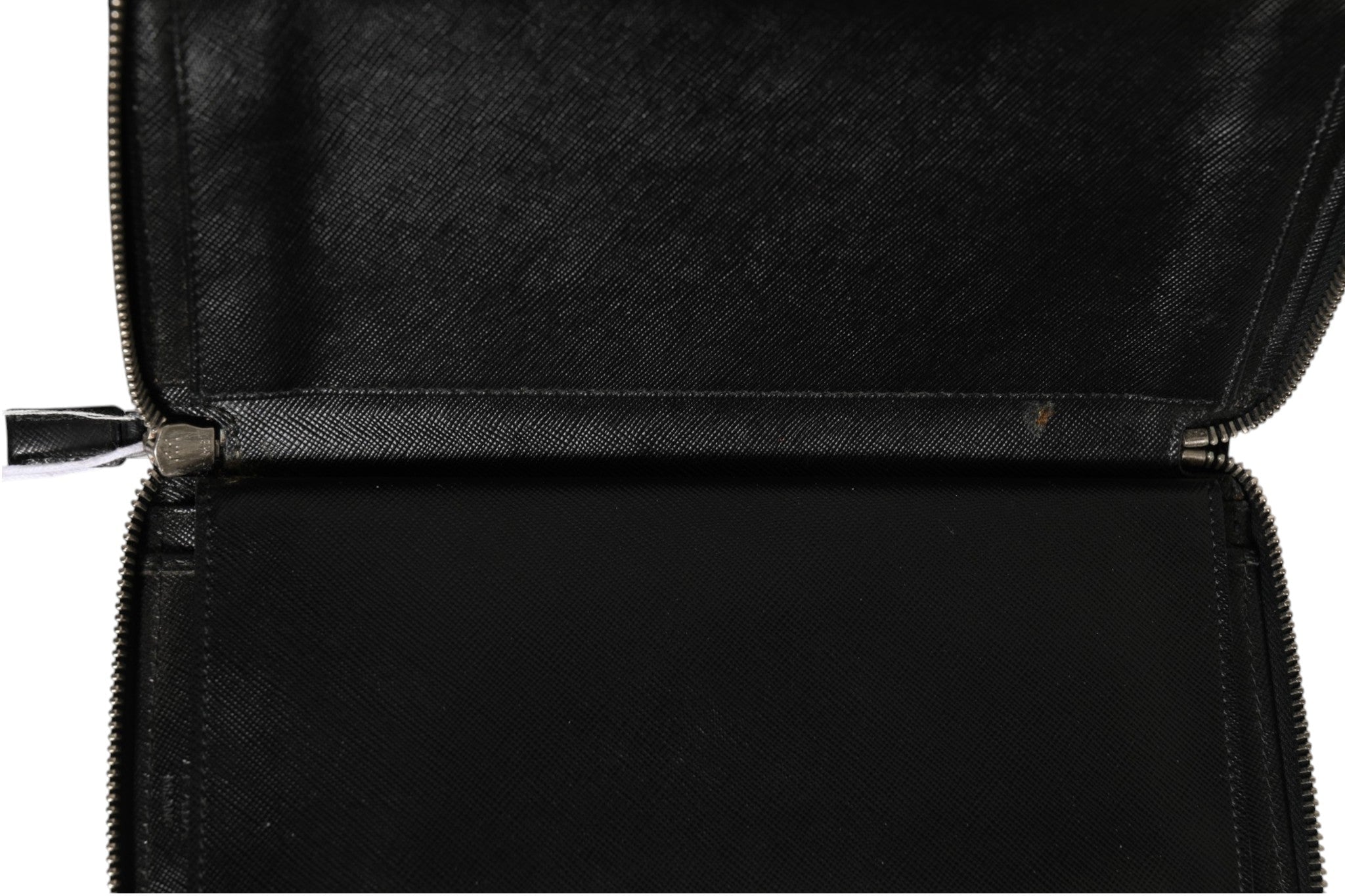 Prada Baltico Saffiano Leather Zip Travel Wallet - RIMODA