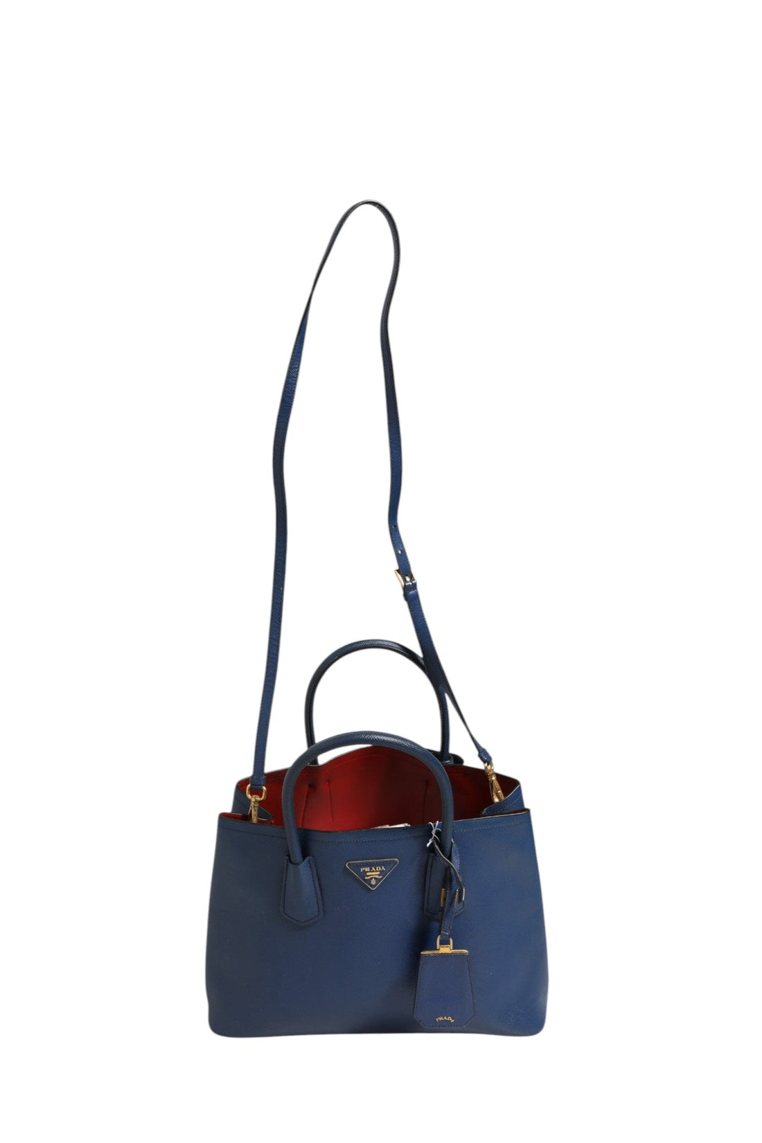Prada Blue Saffiano Leather 2way Bag - RIMODA