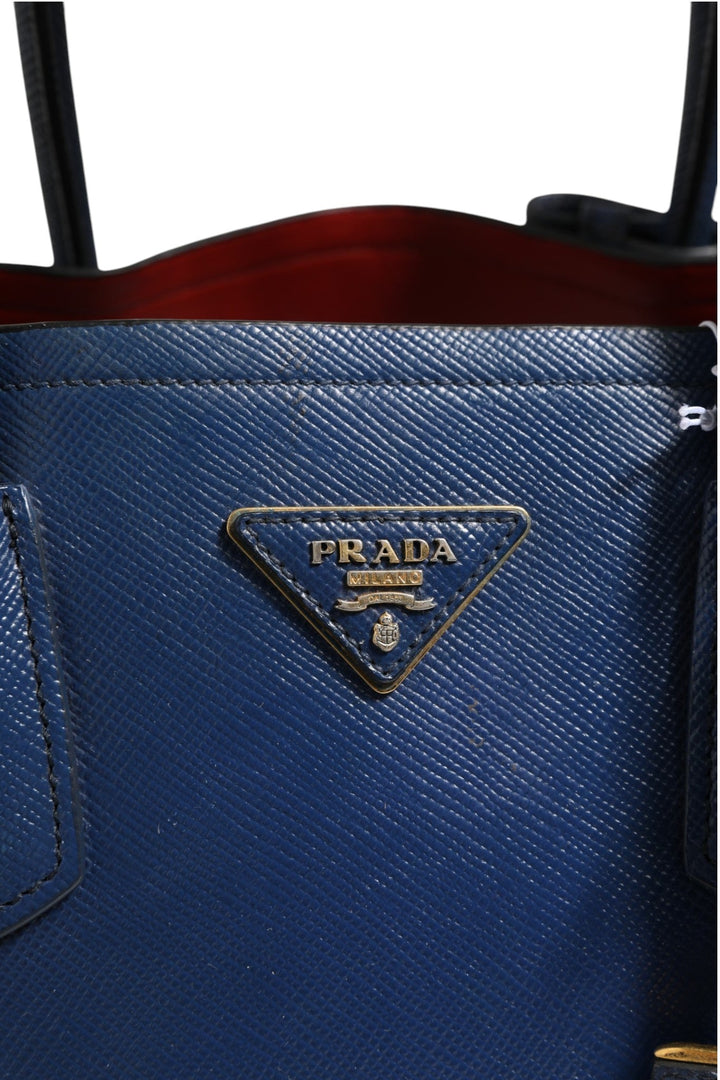 Prada Blue Saffiano Leather 2way Bag - RIMODA