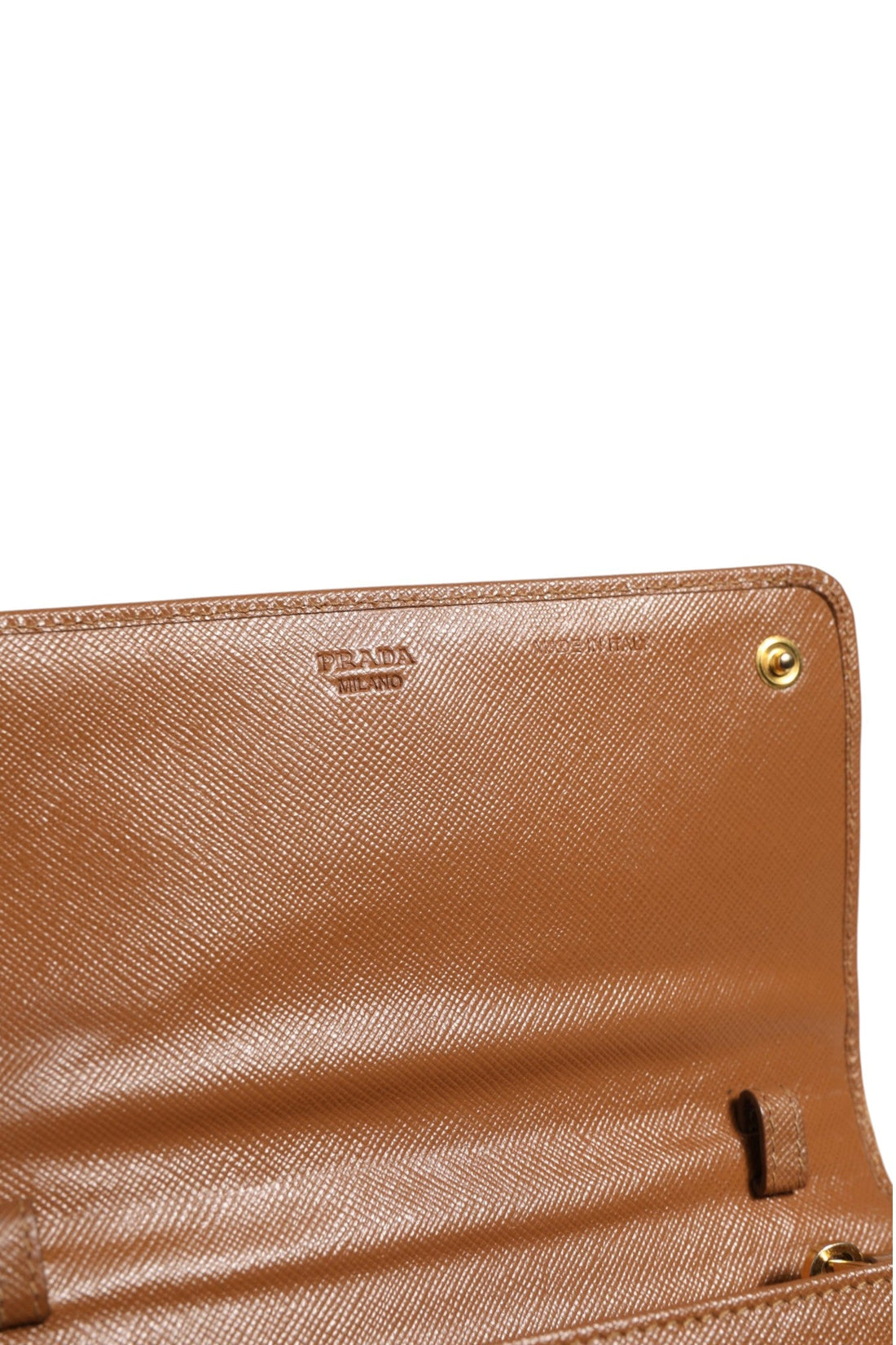 Prada Brown and Gold Wallet Strap - RIMODA