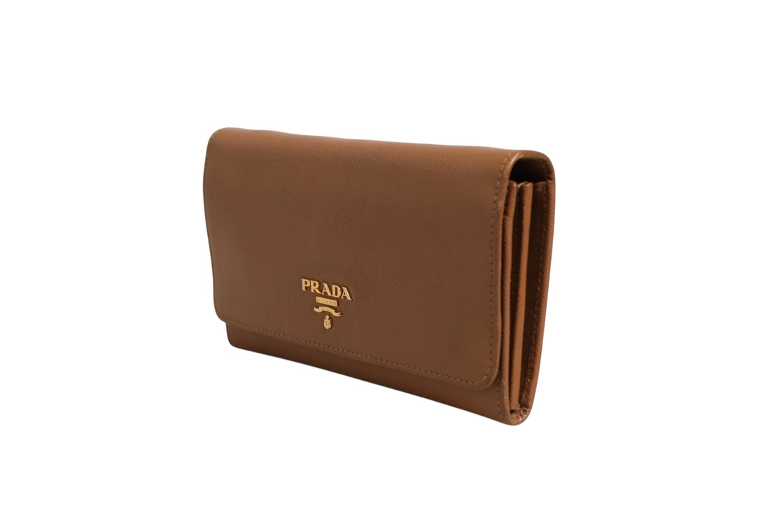 Prada Brown and Gold Wallet Strap - RIMODA