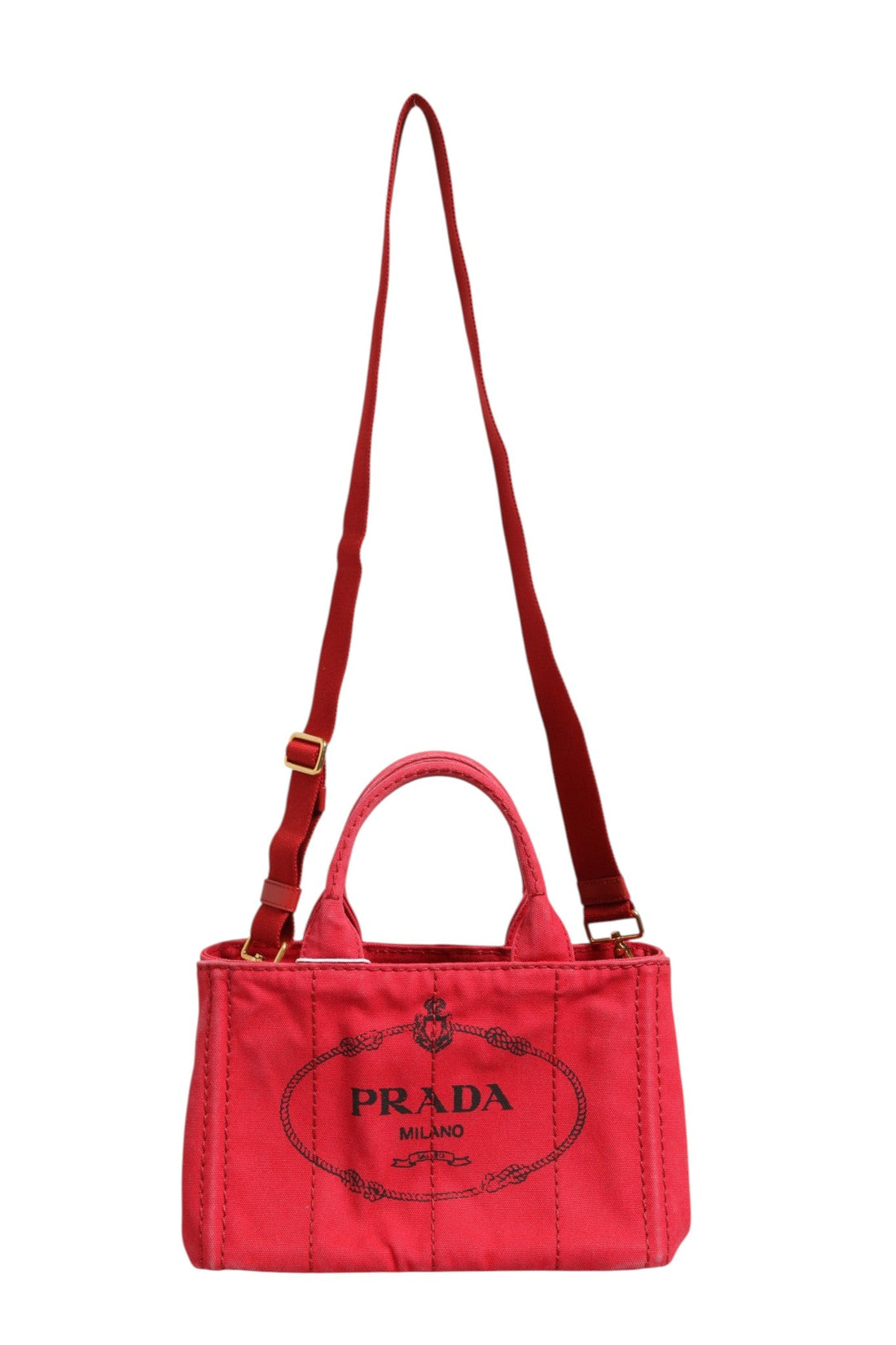 Prada Canapa Mini Canvas Tote - RIMODA