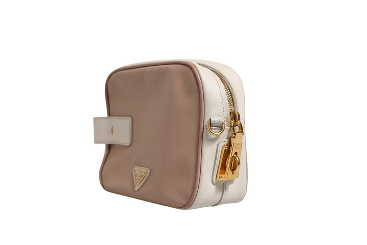 Prada Clay Gray Small Leather Shoulder Bag - RIMODA